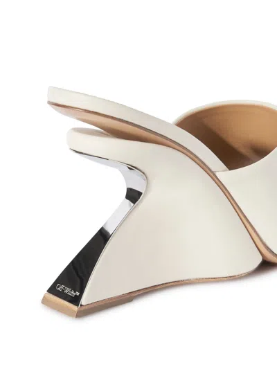 Shop Off-white Leather Mules