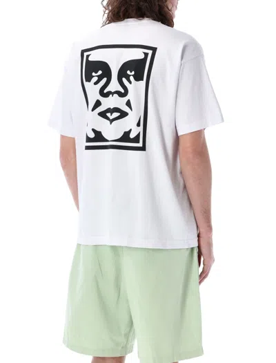 Shop Obey Cotton Bold Icon Heavyweight T-shirt In White
