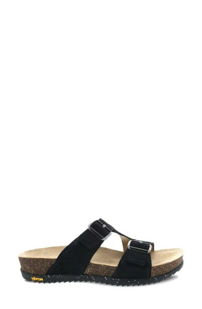 Shop Dansko Dayna Strappy Slide Sandal In Black