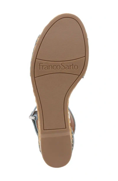 Shop Franco Sarto Clemens Espadrille Platform Wedge Sandal In Denim