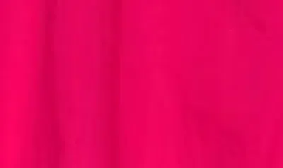 Shop Eliza J Puff Sleeve Cotton Shirtdress In Hot Pink