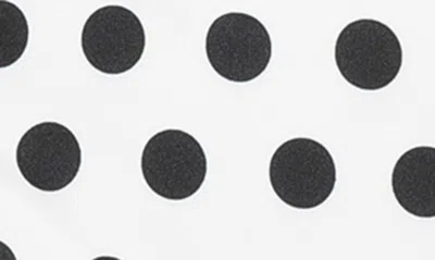 Alexia Admor Drop Waist Dress In White Polka