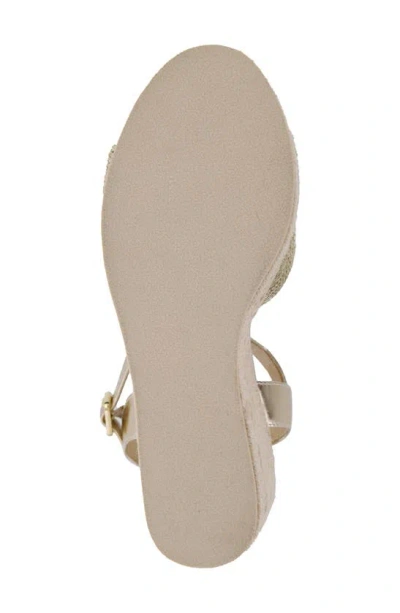 Shop Mia Amore Bekee Platform Wedge Espadrille Sandal In Gold Multi