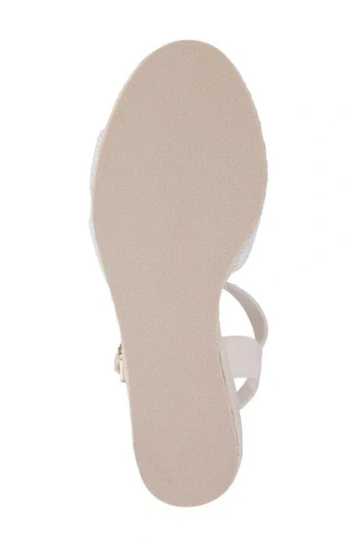 Shop Mia Amore Bekee Platform Wedge Espadrille Sandal In Bone