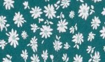 Shop Blu Pepper Floral Slit Midi Skirt In Hunter Green