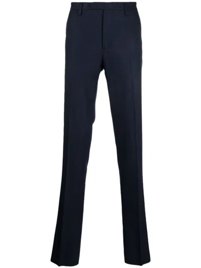 Shop Boglioli Wool Chino Trousers In Blue