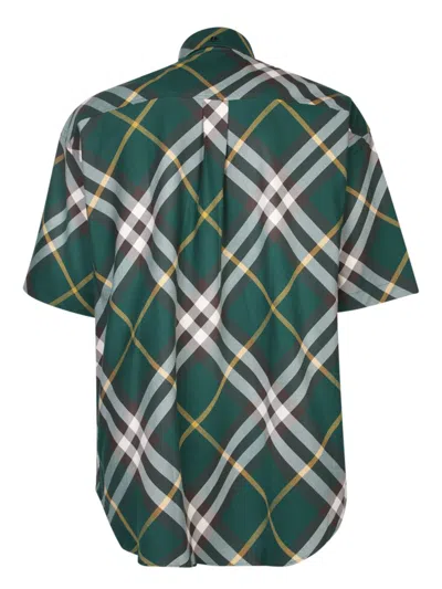 Shop Burberry Shirts In Green