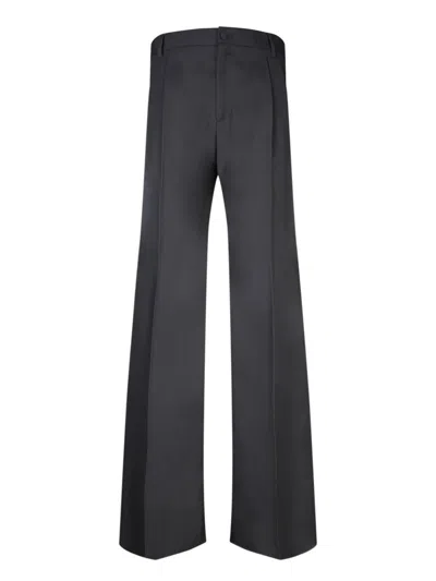 Dolce & Gabbana Wide Fit Black Trousers In Black