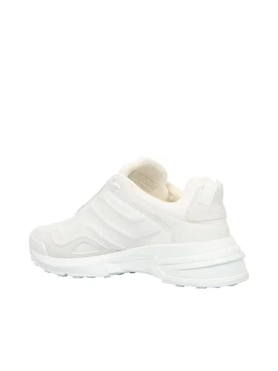 Givenchy Round Toe Laceup Sneakers In White