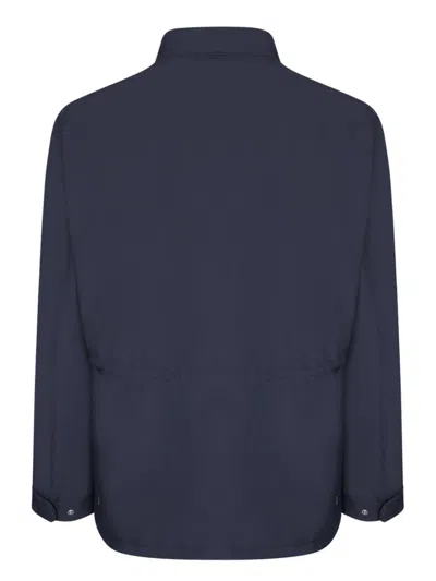 Herno Navy Blue Lightweight Jacket In Blue