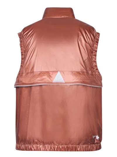 Moncler Day-namic Ollon Down Vest In Brown