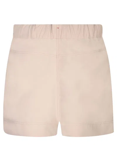 Shop Moncler Grenoble Shorts In Beige