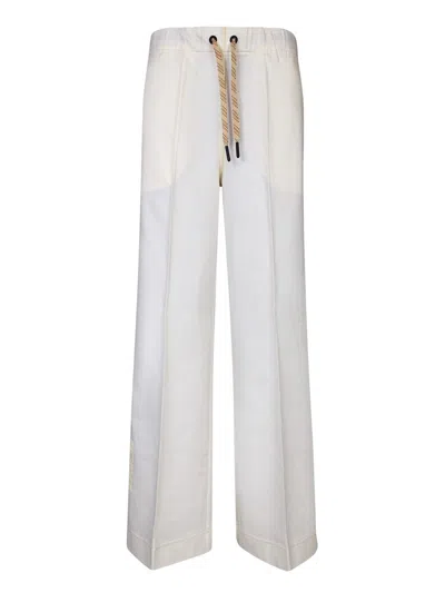 Shop Moncler Grenoble Trousers In White