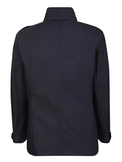 Shop Moorer Three-quarter Coats In Blue