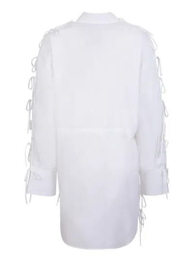 Shop Msgm Dresses In White
