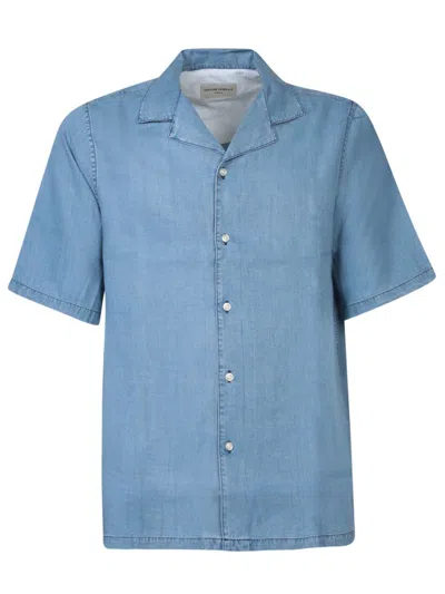 Shop Officine Generale Shirts In Blue
