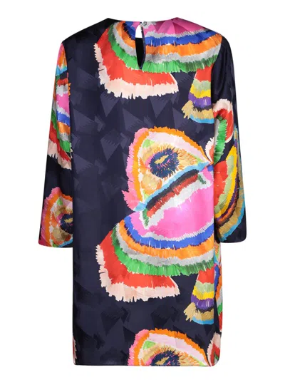 Rianna + Nina Nala Psaraki Blue Multicolor Tunic In Blue