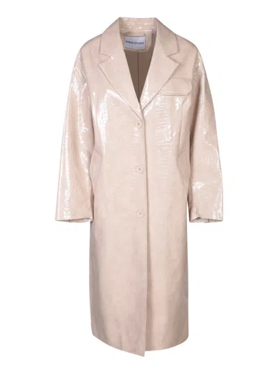 Shop Stand Studio Trench Coats In White