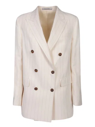 Shop Tagliatore Jackets In White