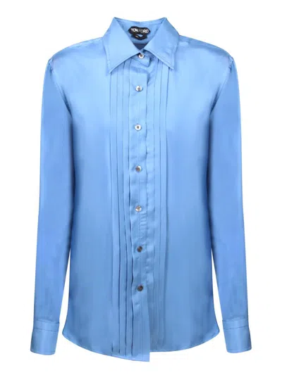 Shop Tom Ford Shirts In Blue