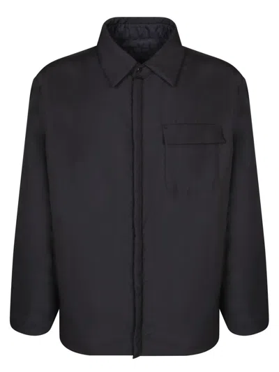 Valentino Black Toile Iconographe Reversible Shirt In Black