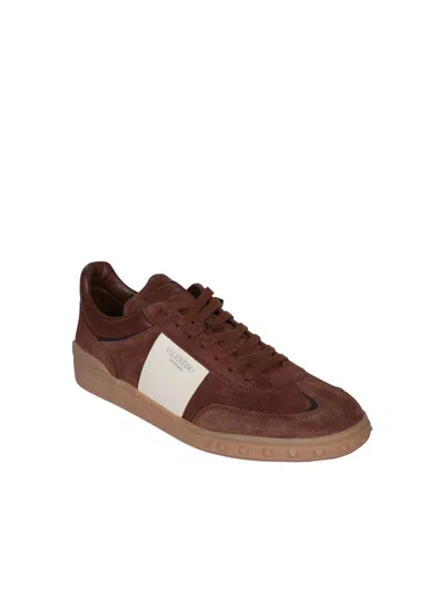 Shop Valentino Sneakers In Brown
