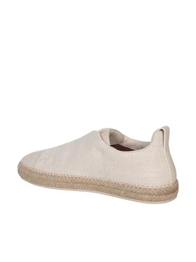 Zegna Triple Stitch Tm Espadrilles Men In Beige