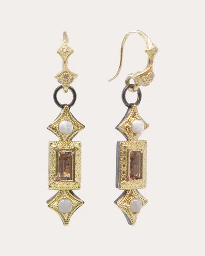 Shop Armenta Women's Opal & Morganite Drop Earrings In Gold