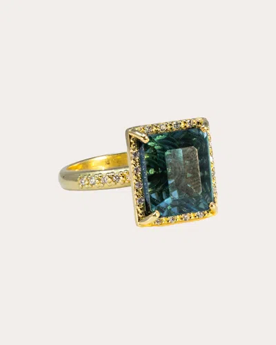 Armenta Women's 18k Gold Topaz And Diamond Ring In Blue