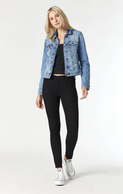 Mavi Samantha Jean Jacket In Light Blue