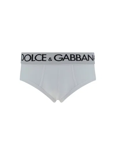 Shop Dolce & Gabbana Underwear Briefs In Bianco Ottico