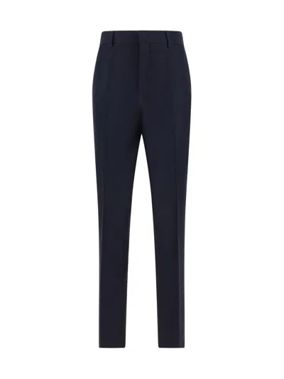 Shop Valentino Pap Formal Pants In Navy