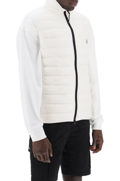 Shop Stone Island Lightweight Puffer Vest In R-nylon Down-tc In White