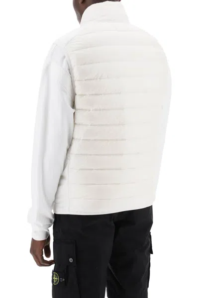 Shop Stone Island Lightweight Puffer Vest In R-nylon Down-tc In White