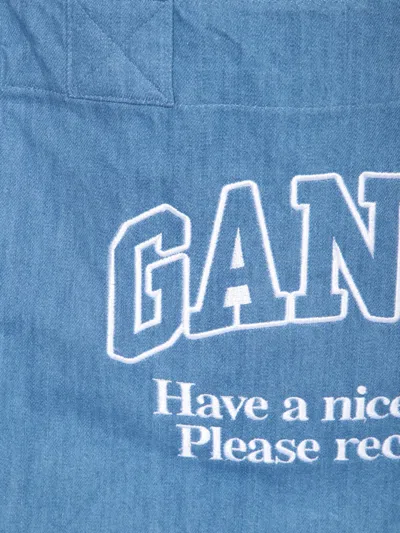 Shop Ganni Bags In Blue