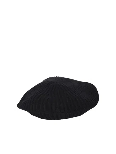 Shop Ganni Hats In Black