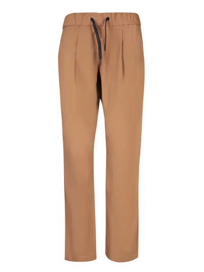 Shop Herno Trousers In Brown