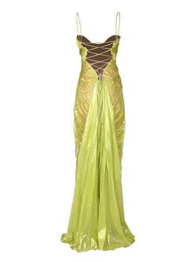 Shop Maria Lucia Hohan Dresses In Green