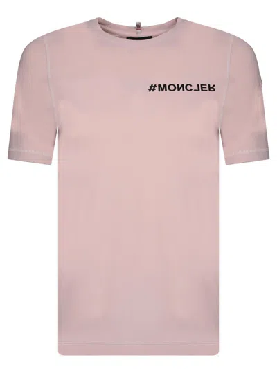 Shop Moncler Grenoble T-shirts In Pink