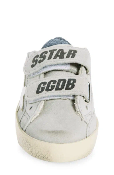 Shop Golden Goose Old School Upper Star Sneaker In Grey/ White