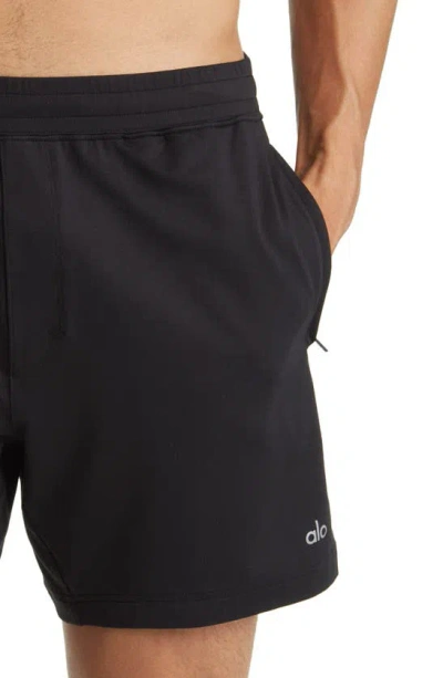 Shop Alo Yoga Conquer React Training Shorts In Black