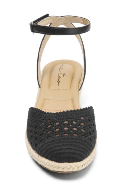 Shop Me Too Naomi Espadrille Wedge Sandal In Black