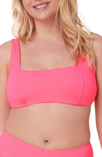 Shop Andie Havana Bikini Top In Neon Grapefruit