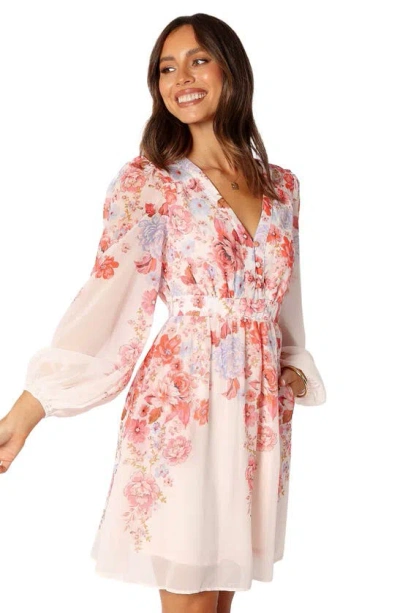 Petal And Pup Petal & Pup Hattie Floral Print Long Sleeve Dress In Multi
