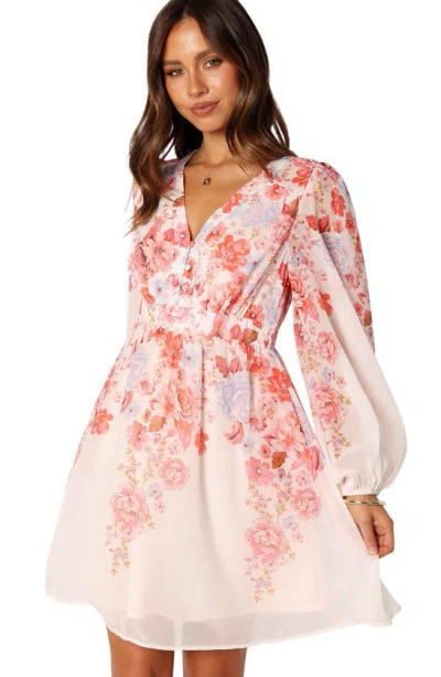 Petal And Pup Petal & Pup Hattie Floral Print Long Sleeve Dress In Multi