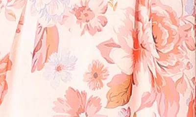 Petal And Pup Petal & Pup Hattie Floral Print Long Sleeve Dress In Multi