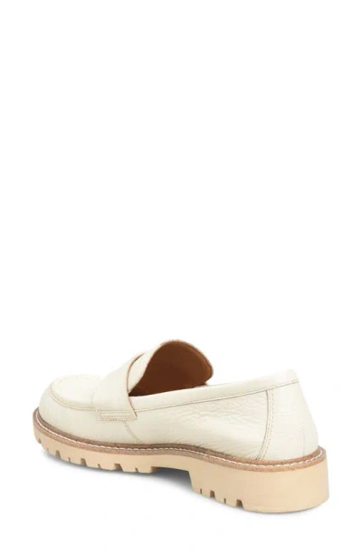 Shop Comfortiva Lug Sole Penny Loafer In Cream