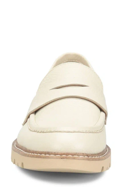 Comfortiva Lug Sole Penny Loafer In Cream
