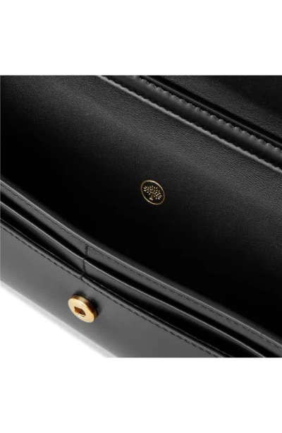 Shop Mulberry Pimlico Super Leather Wallet On A Strap In Black