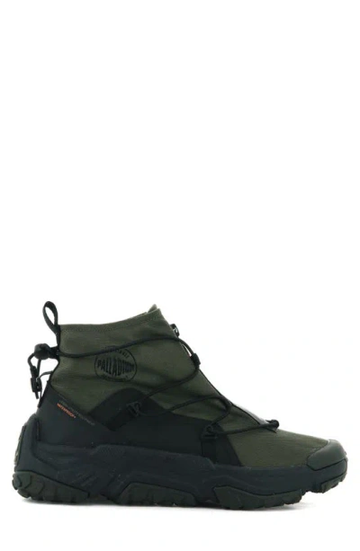 Shop Palladium Off Grid Waterproof Boot In Olive Night